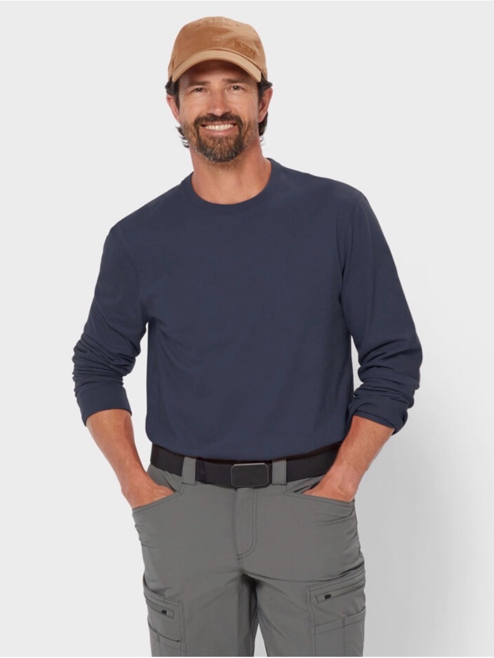 Duluth Trading Co Men's Long‎ Sleeve Crew in Navy L